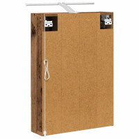 Produktbild för Badrumsspegelskåp Gammalt trä 50 x 14,5 x 70 cm Konstruerat trä