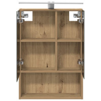 Produktbild för Badrumsspegelskåp Artisan Ek 50 x 14,5 x 70 cm Konstruerat trä