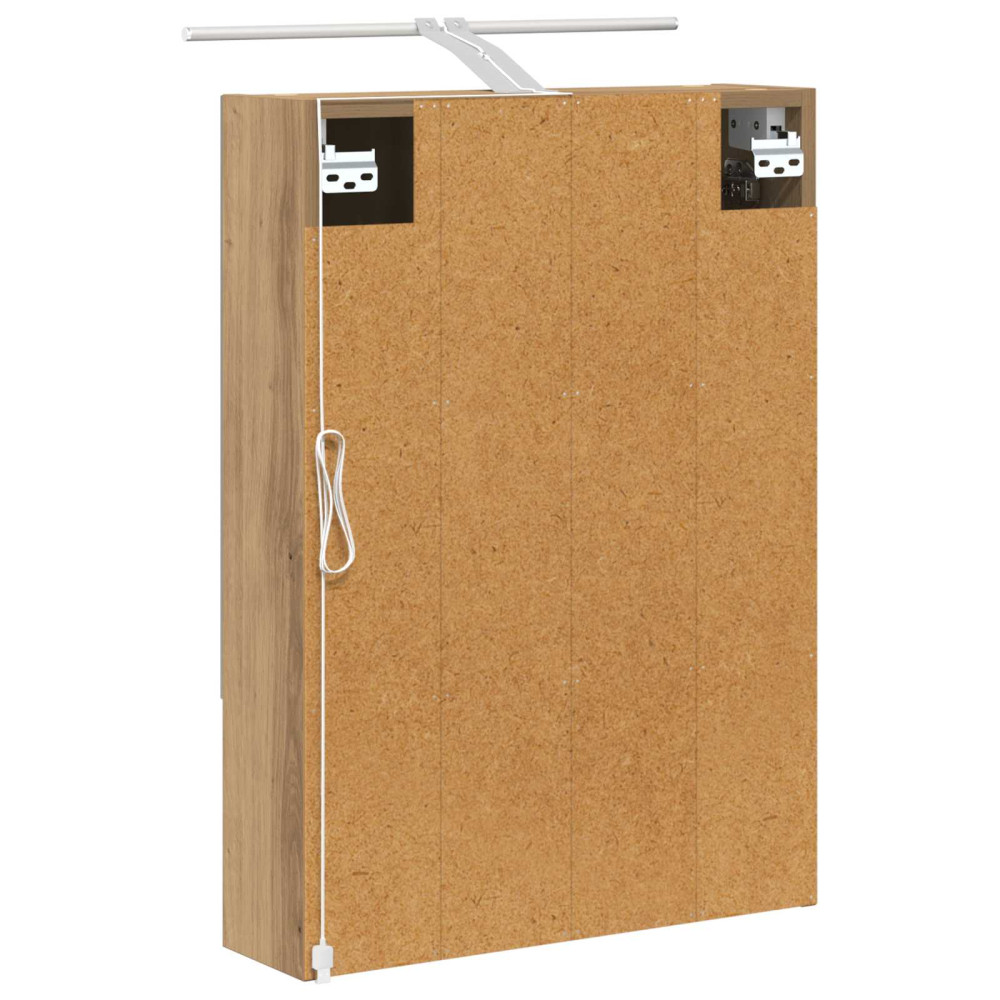 Produktbild för Badrumsspegelskåp Artisan Ek 50 x 14,5 x 70 cm Konstruerat trä