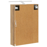 Produktbild för Badrumsspegelskåp Artisan Ek 50 x 14,5 x 70 cm Konstruerat trä