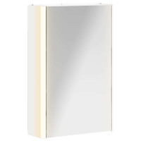 Produktbild för Badrumsspegelskåp för Vit 33 x 11,5 x 50 cm Konstruerat trä