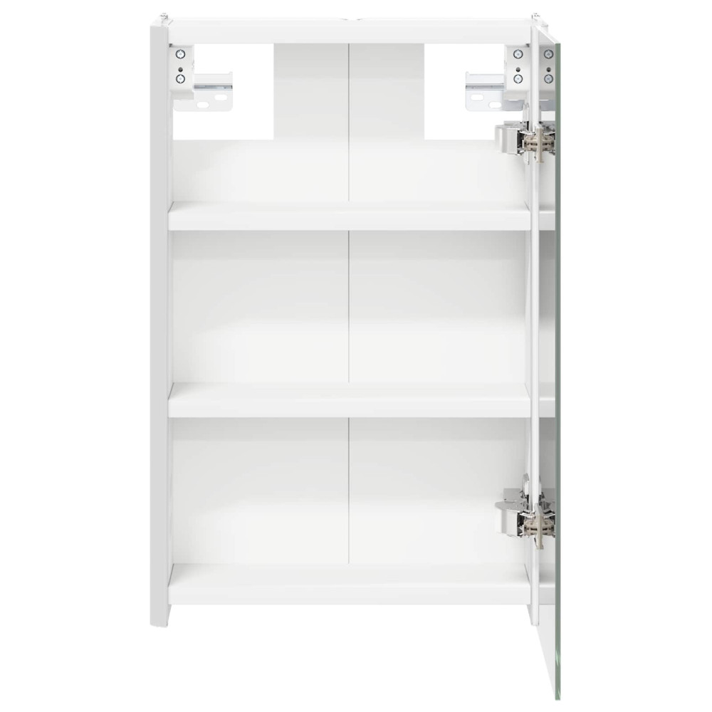 Produktbild för Badrumsspegelskåp för Vit 33 x 11,5 x 50 cm Konstruerat trä