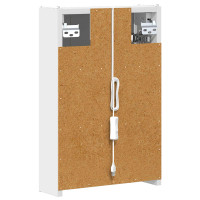 Produktbild för Badrumsspegelskåp för Vit 33 x 11,5 x 50 cm Konstruerat trä
