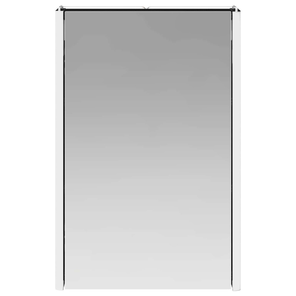 Produktbild för Badrumsspegelskåp Svart Ek 33 x 11,5 x 50 cm Konstruerat trä