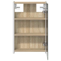 Produktbild för Badrumsspegelskåp Sonoma-ek 33 x 11,5 x 50 cm Konstruerat trä