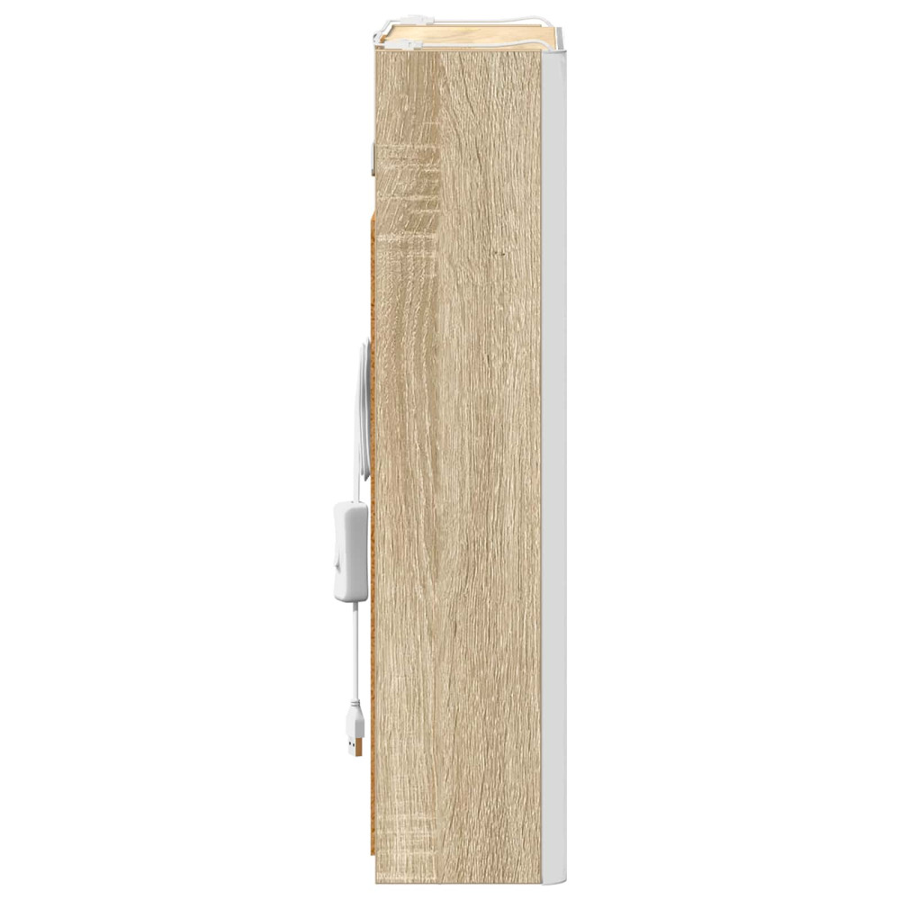 Produktbild för Badrumsspegelskåp Sonoma-ek 33 x 11,5 x 50 cm Konstruerat trä