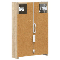 Produktbild för Badrumsspegelskåp Sonoma-ek 33 x 11,5 x 50 cm Konstruerat trä
