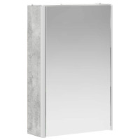 Produktbild för Badrumsspegelskåp Betonggrå 33 x 11,5 x 50 cm Konstruerat trä
