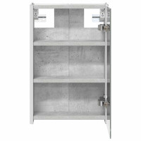 Produktbild för Badrumsspegelskåp Betonggrå 33 x 11,5 x 50 cm Konstruerat trä