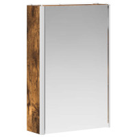Produktbild för Badrumsspegelskåp för Rökt ek 33 x 11,5 x 50 cm