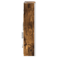 Produktbild för Badrumsspegelskåp för Rökt ek 33 x 11,5 x 50 cm