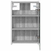 Produktbild för Badrumsspegelskåp Grå Sonoma 33 x 11,5 x 50 cm Konstruerat trä