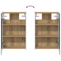 Produktbild för Badrumsspegelskåp Artisan Ek 33 x 11,5 x 50 cm Konstruerat trä