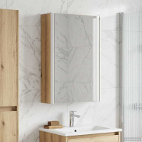 Produktbild för Badrumsspegelskåp Artisan Ek 33 x 11,5 x 50 cm Konstruerat trä