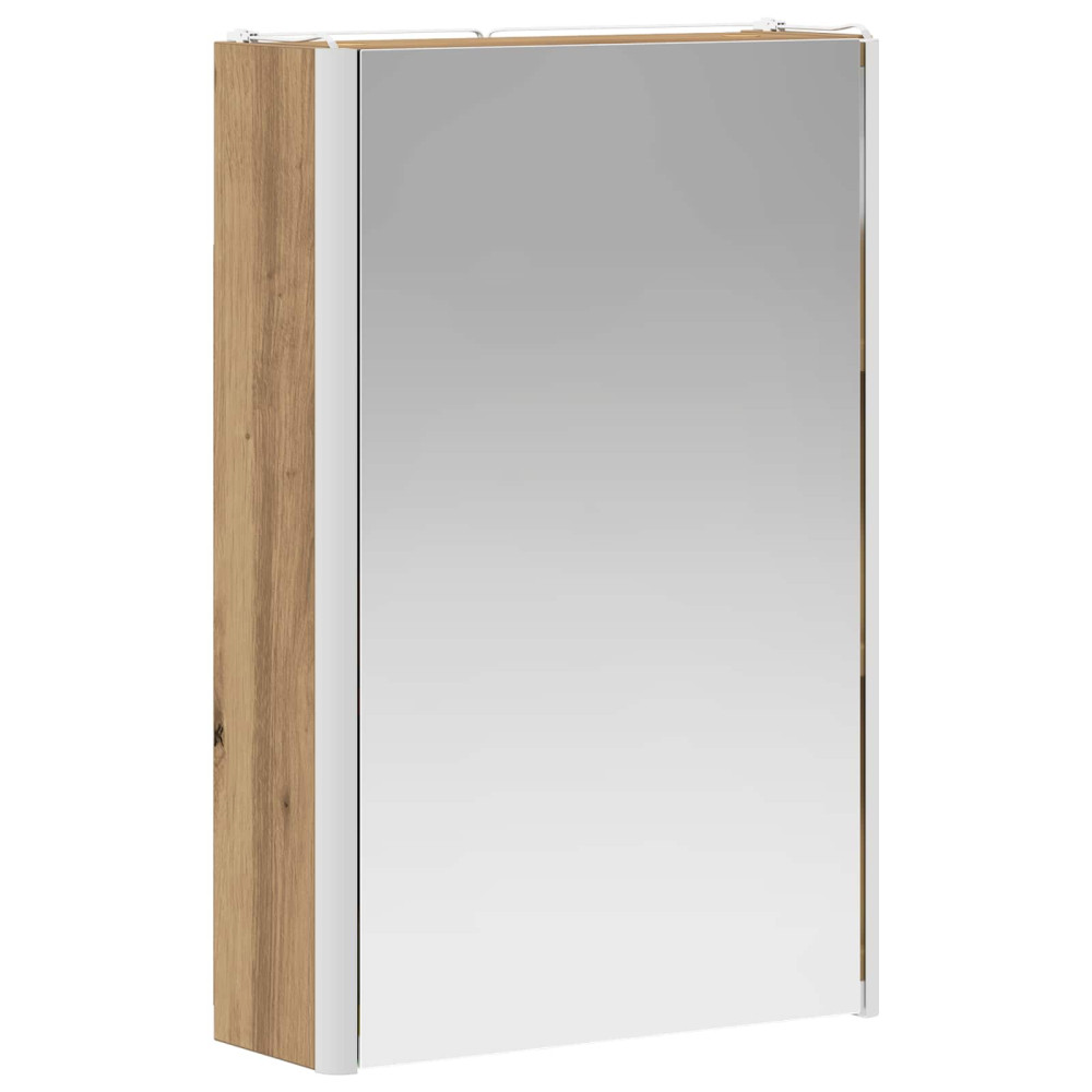 Produktbild för Badrumsspegelskåp Artisan Ek 33 x 11,5 x 50 cm Konstruerat trä