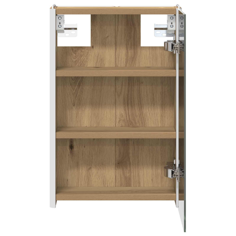 Produktbild för Badrumsspegelskåp Artisan Ek 33 x 11,5 x 50 cm Konstruerat trä