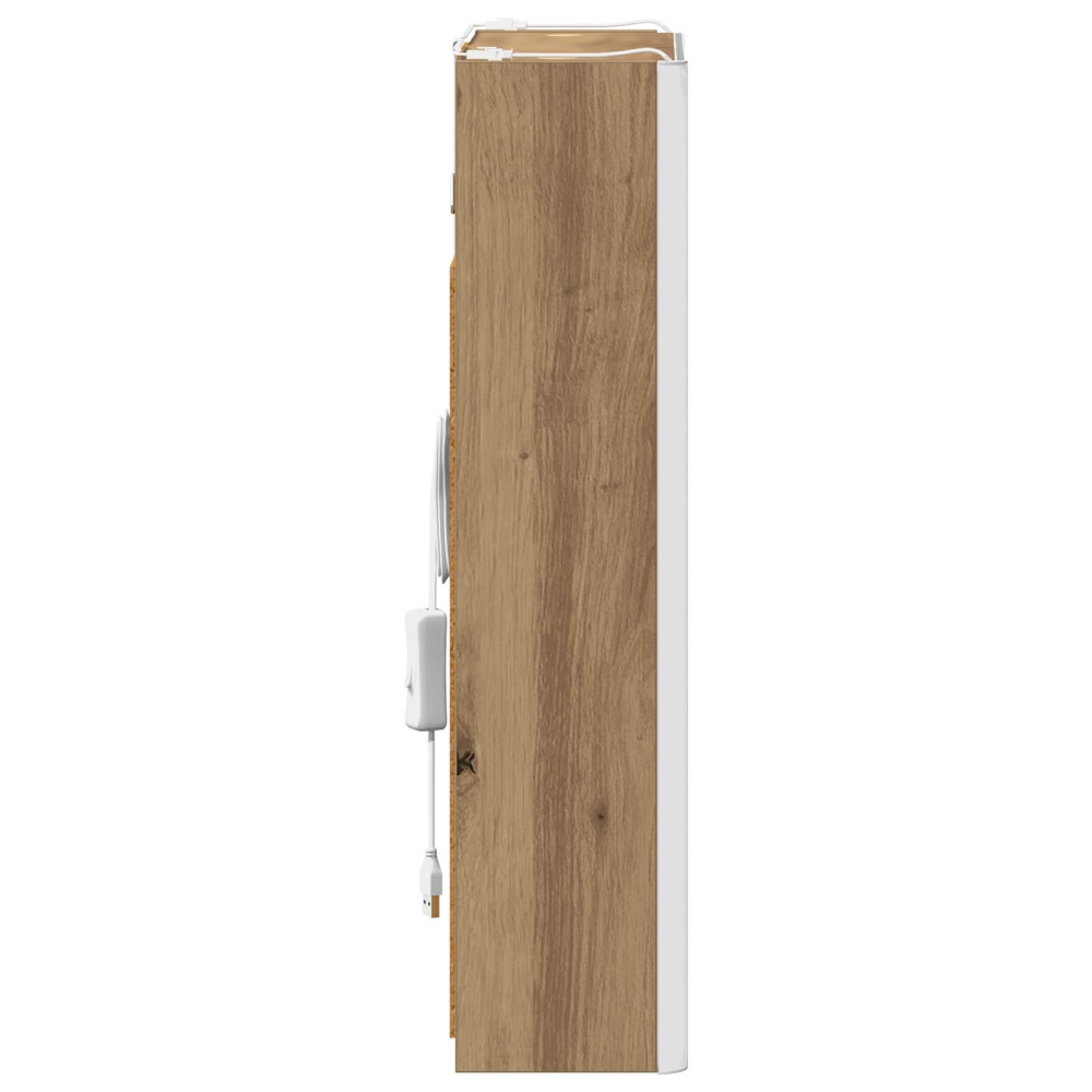 Produktbild för Badrumsspegelskåp Artisan Ek 33 x 11,5 x 50 cm Konstruerat trä