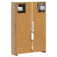 Produktbild för Badrumsspegelskåp Artisan Ek 33 x 11,5 x 50 cm Konstruerat trä