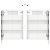 Produktbild för Badrumsspegelskåp för Vit 43 x 11,5 x 60,5 cm Konstruerat trä