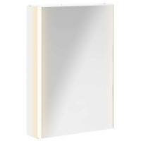Produktbild för Badrumsspegelskåp för Vit 43 x 11,5 x 60,5 cm Konstruerat trä