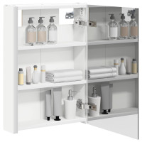 Produktbild för Badrumsspegelskåp för Vit 43 x 11,5 x 60,5 cm Konstruerat trä