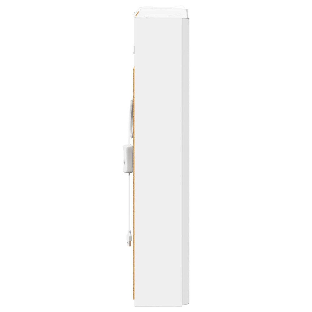 Produktbild för Badrumsspegelskåp för Vit 43 x 11,5 x 60,5 cm Konstruerat trä