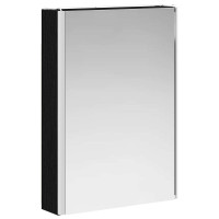 Produktbild för Badrumsspegelskåp Svart Ek 43 x 11,5 x 60,5 cm Konstruerat trä