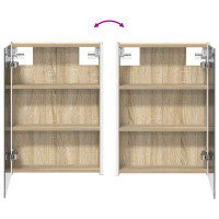 Produktbild för Badrumsspegelskåp Sonoma-ek 43 x 11,5 x 60,5 cm Konstruerat trä