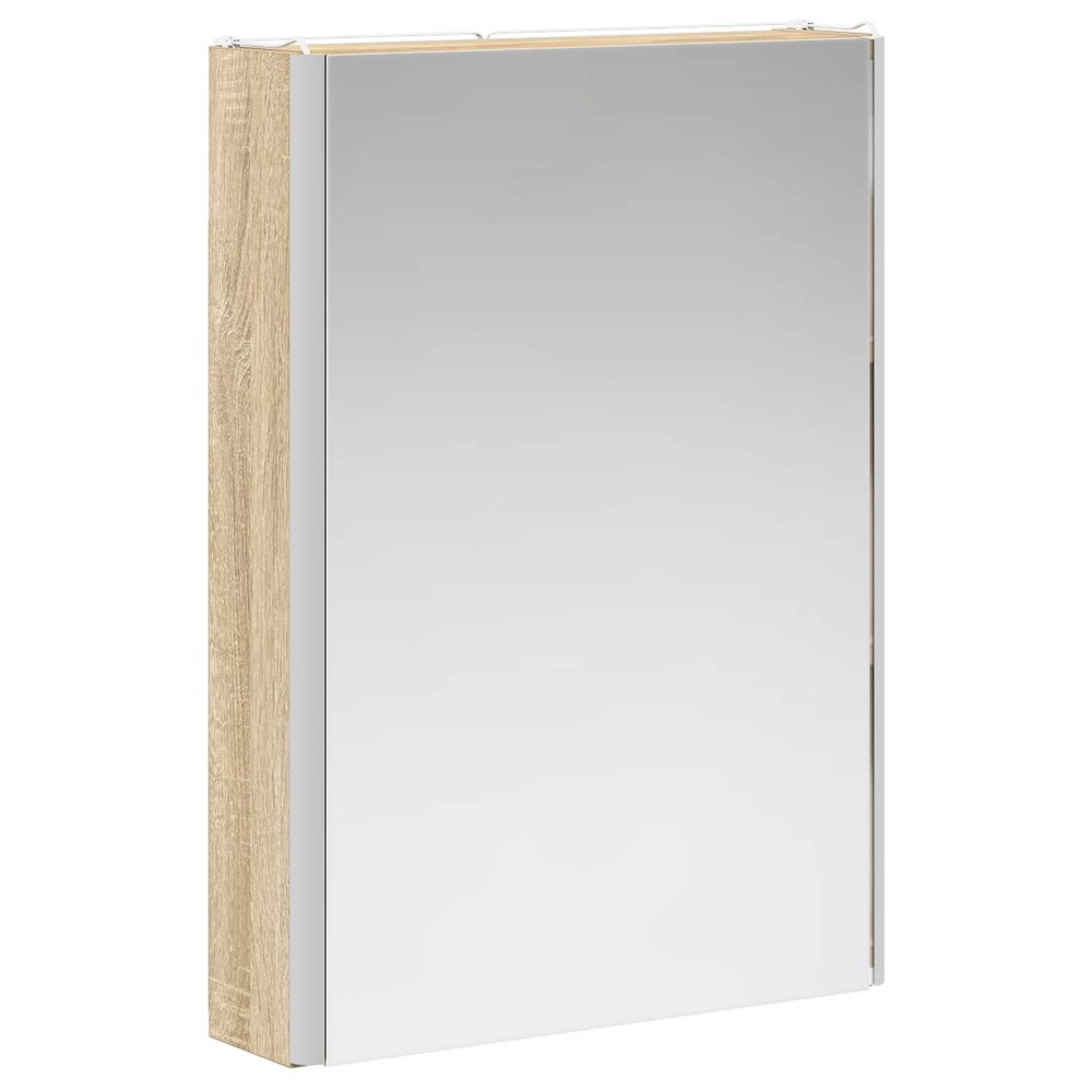 Produktbild för Badrumsspegelskåp Sonoma-ek 43 x 11,5 x 60,5 cm Konstruerat trä