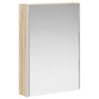 Produktbild för Badrumsspegelskåp Sonoma-ek 43 x 11,5 x 60,5 cm Konstruerat trä