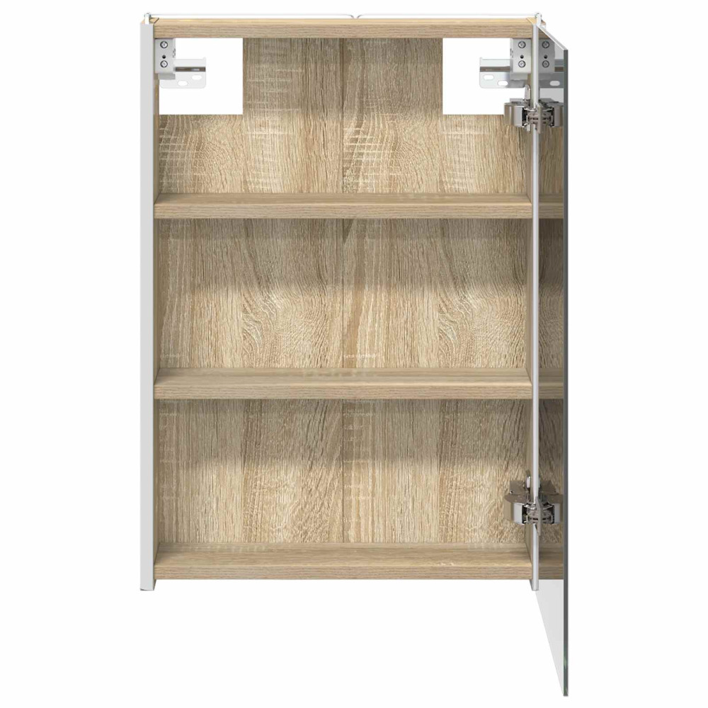 Produktbild för Badrumsspegelskåp Sonoma-ek 43 x 11,5 x 60,5 cm Konstruerat trä