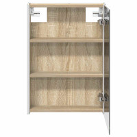 Produktbild för Badrumsspegelskåp Sonoma-ek 43 x 11,5 x 60,5 cm Konstruerat trä