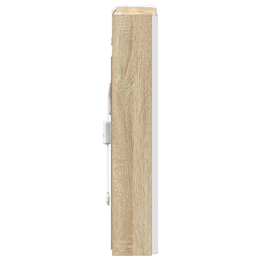 Produktbild för Badrumsspegelskåp Sonoma-ek 43 x 11,5 x 60,5 cm Konstruerat trä