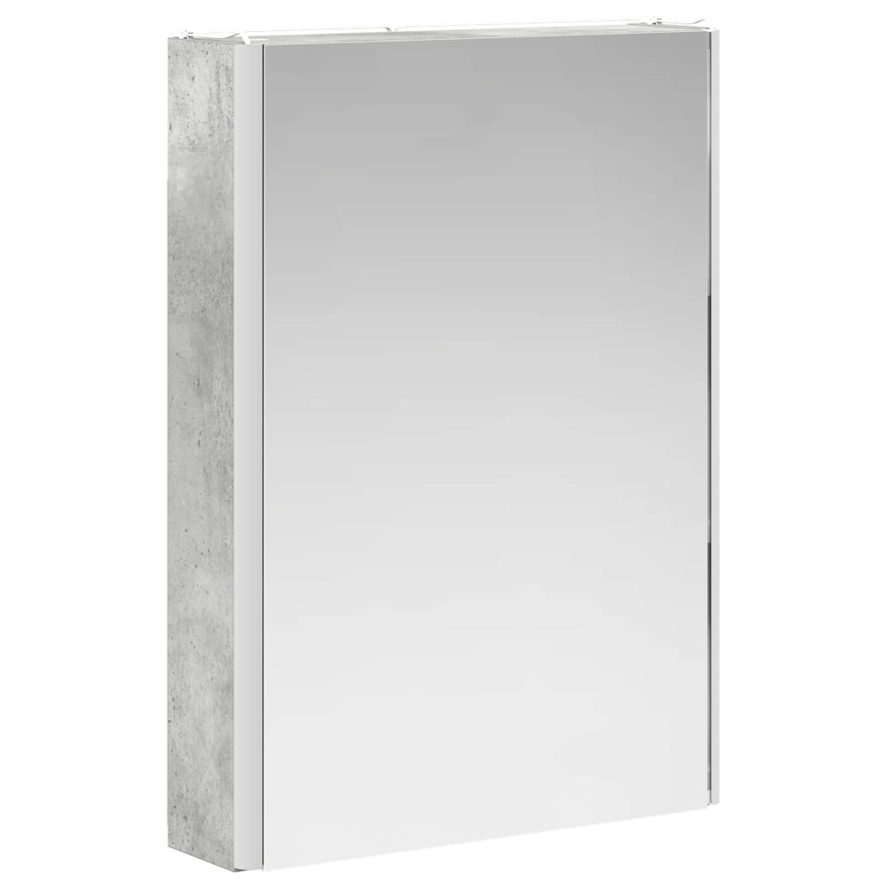 Produktbild för Badrumsspegelskåp Betonggrå 43 x 11,5 x 60,5 cm Konstruerat trä
