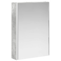 Produktbild för Badrumsspegelskåp Betonggrå 43 x 11,5 x 60,5 cm Konstruerat trä
