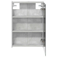Produktbild för Badrumsspegelskåp Betonggrå 43 x 11,5 x 60,5 cm Konstruerat trä