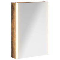 Produktbild för Badrumsspegelskåp Rökt ek 43 x 11,5 x 60,5 cm Konstruerat trä