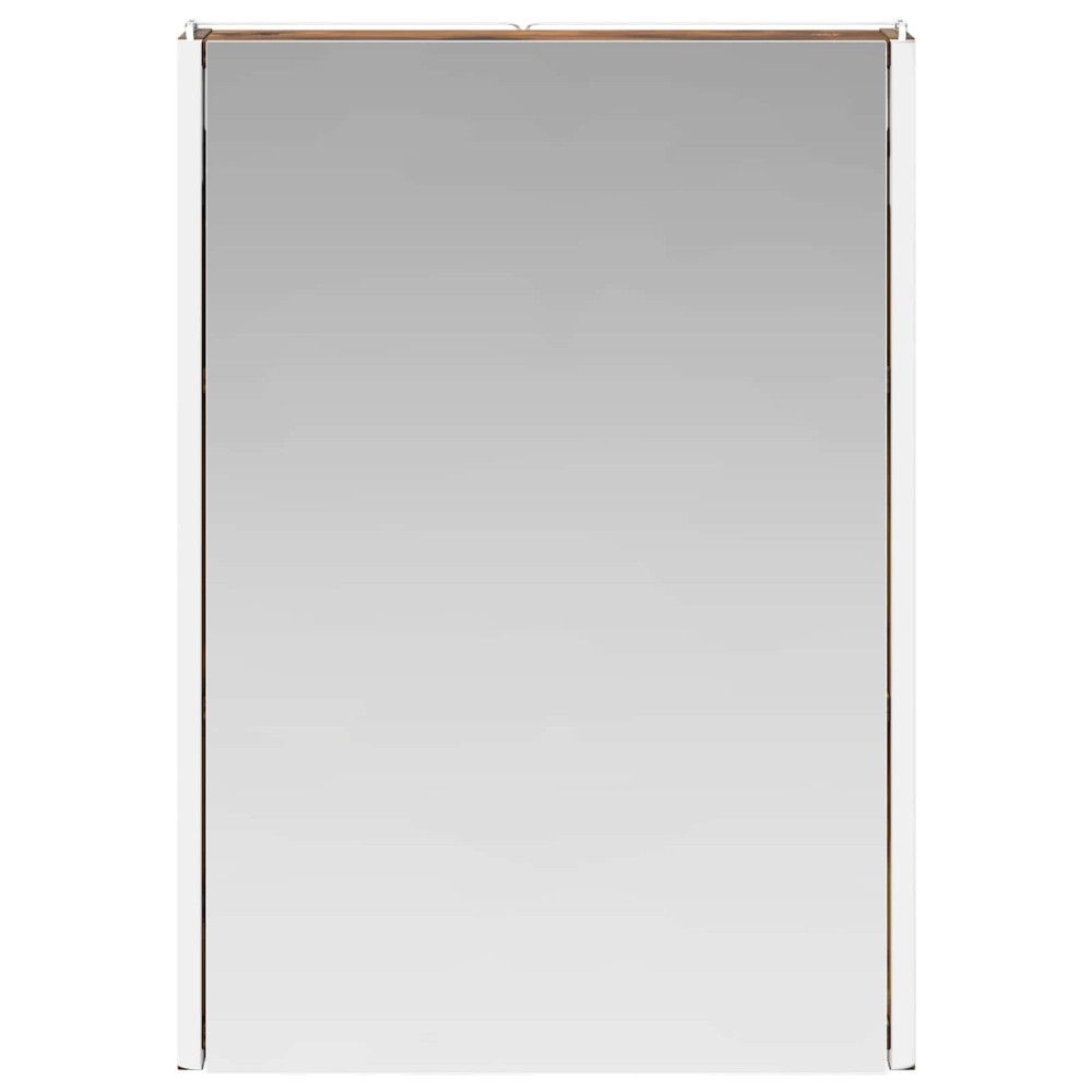 Produktbild för Badrumsspegelskåp Rökt ek 43 x 11,5 x 60,5 cm Konstruerat trä