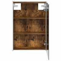 Produktbild för Badrumsspegelskåp Rökt ek 43 x 11,5 x 60,5 cm Konstruerat trä