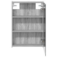 Produktbild för Badrumsspegelskåp Grå Sonoma 43 x 11,5 x 60,5 cm