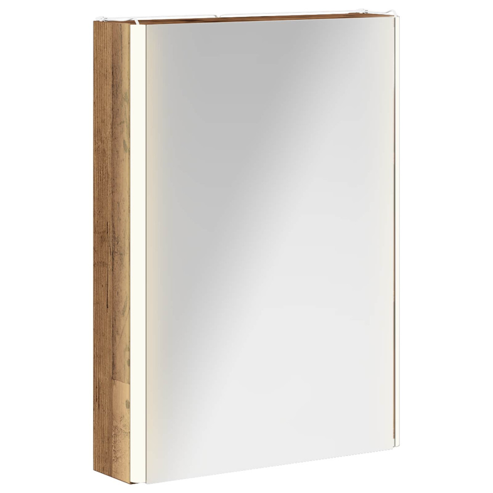 Produktbild för Badrumsspegelskåp Gammalt trä 43 x 11,5 x 60,5 cm