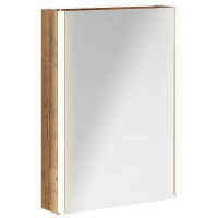 Produktbild för Badrumsspegelskåp Gammalt trä 43 x 11,5 x 60,5 cm