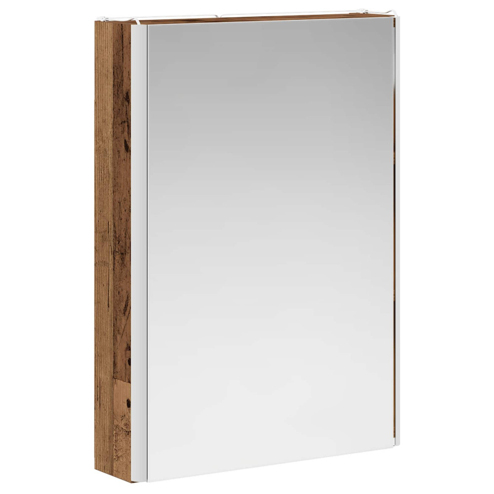 Produktbild för Badrumsspegelskåp Gammalt trä 43 x 11,5 x 60,5 cm