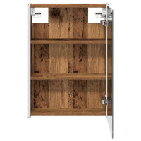 Produktbild för Badrumsspegelskåp Gammalt trä 43 x 11,5 x 60,5 cm