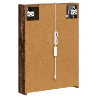 Produktbild för Badrumsspegelskåp Gammalt trä 43 x 11,5 x 60,5 cm