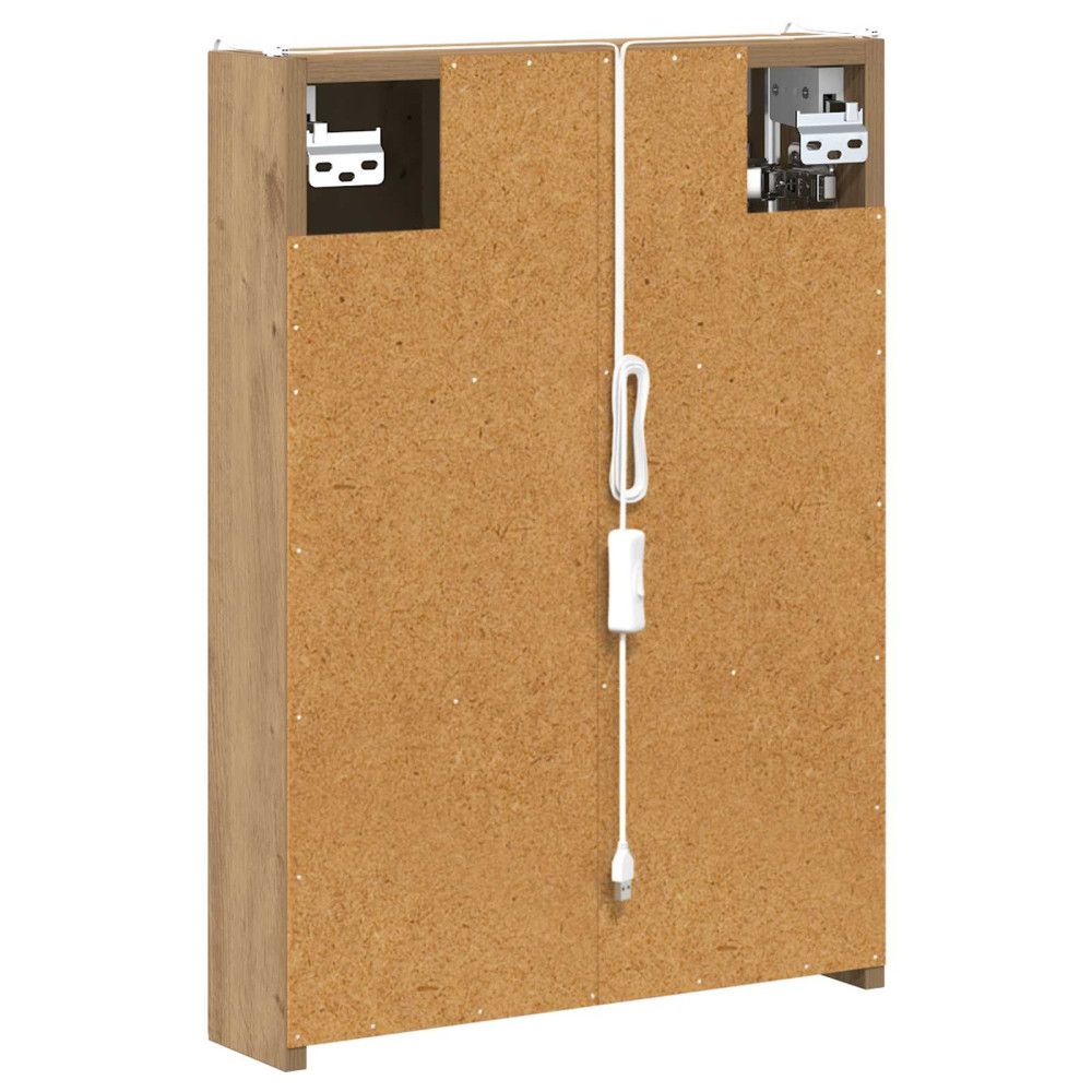 Produktbild för Badrumsspegelskåp Artisan Ek 43 x 11,5 x 60,5 cm