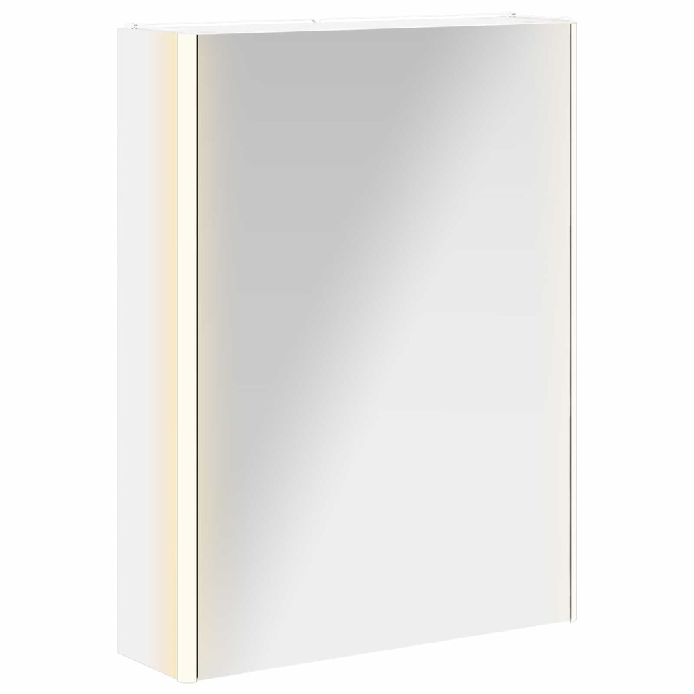 Produktbild för Badrumsspegelskåp för Vit 53,5 x 15,5 x 70 cm Konstruerat trä
