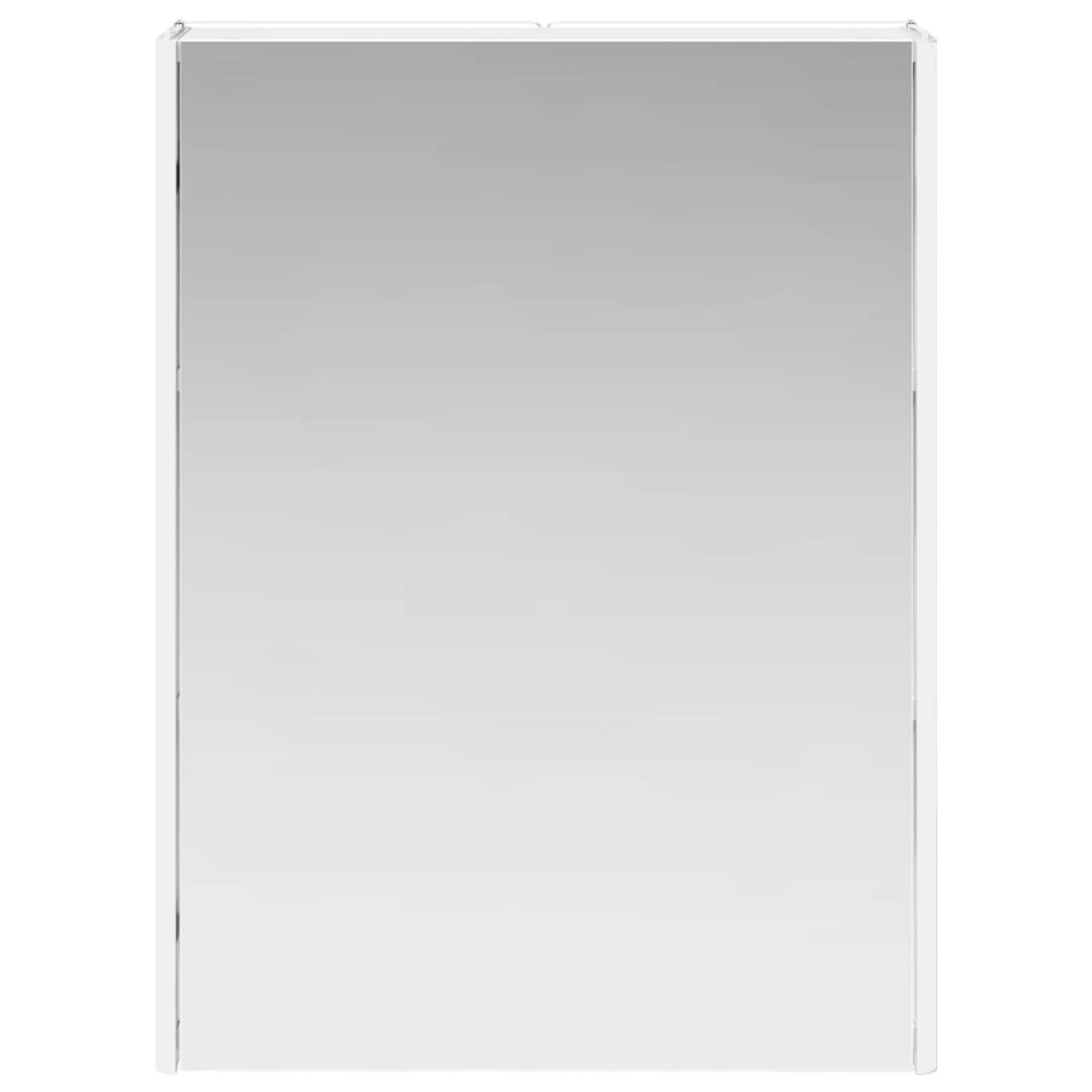 Produktbild för Badrumsspegelskåp för Vit 53,5 x 15,5 x 70 cm Konstruerat trä