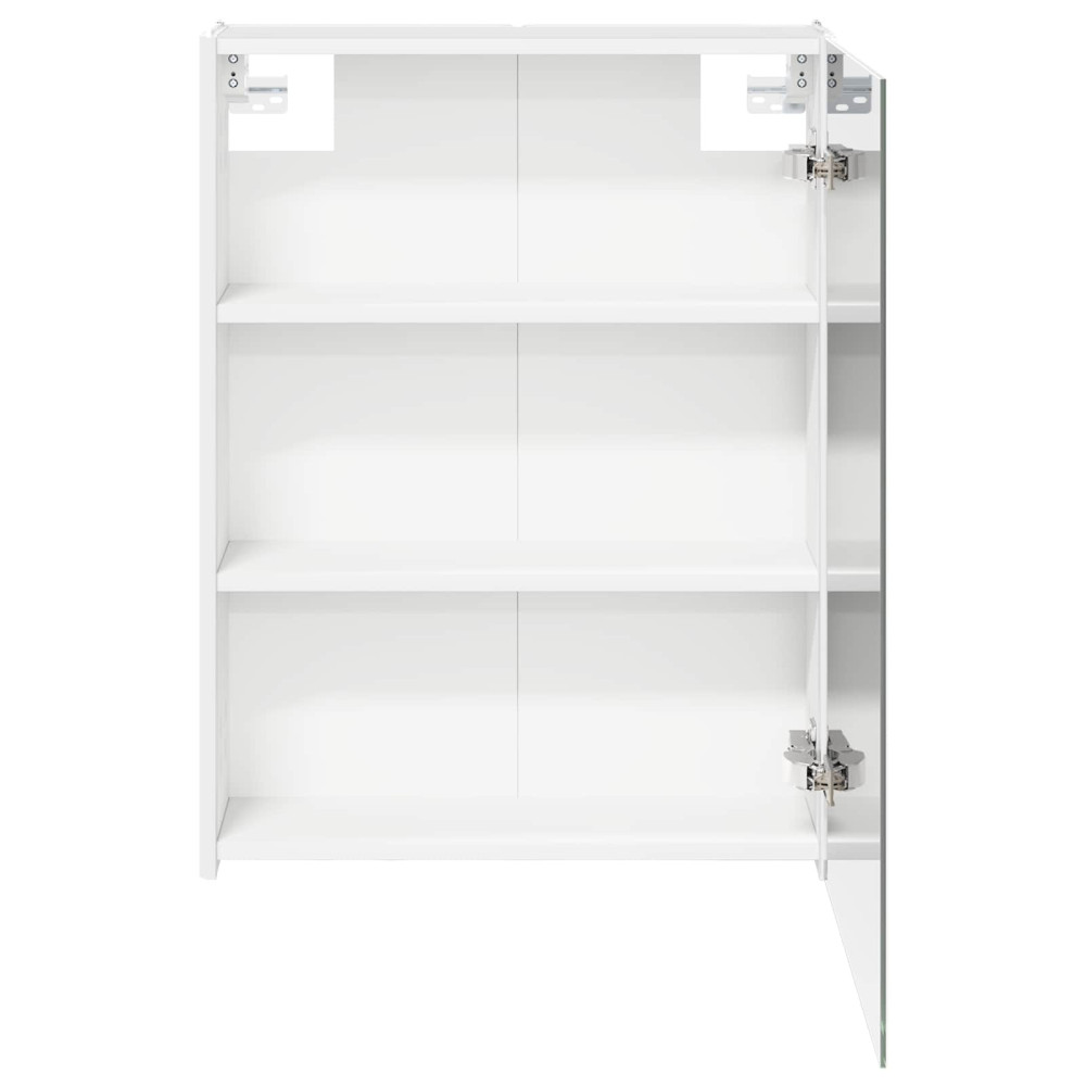 Produktbild för Badrumsspegelskåp för Vit 53,5 x 15,5 x 70 cm Konstruerat trä