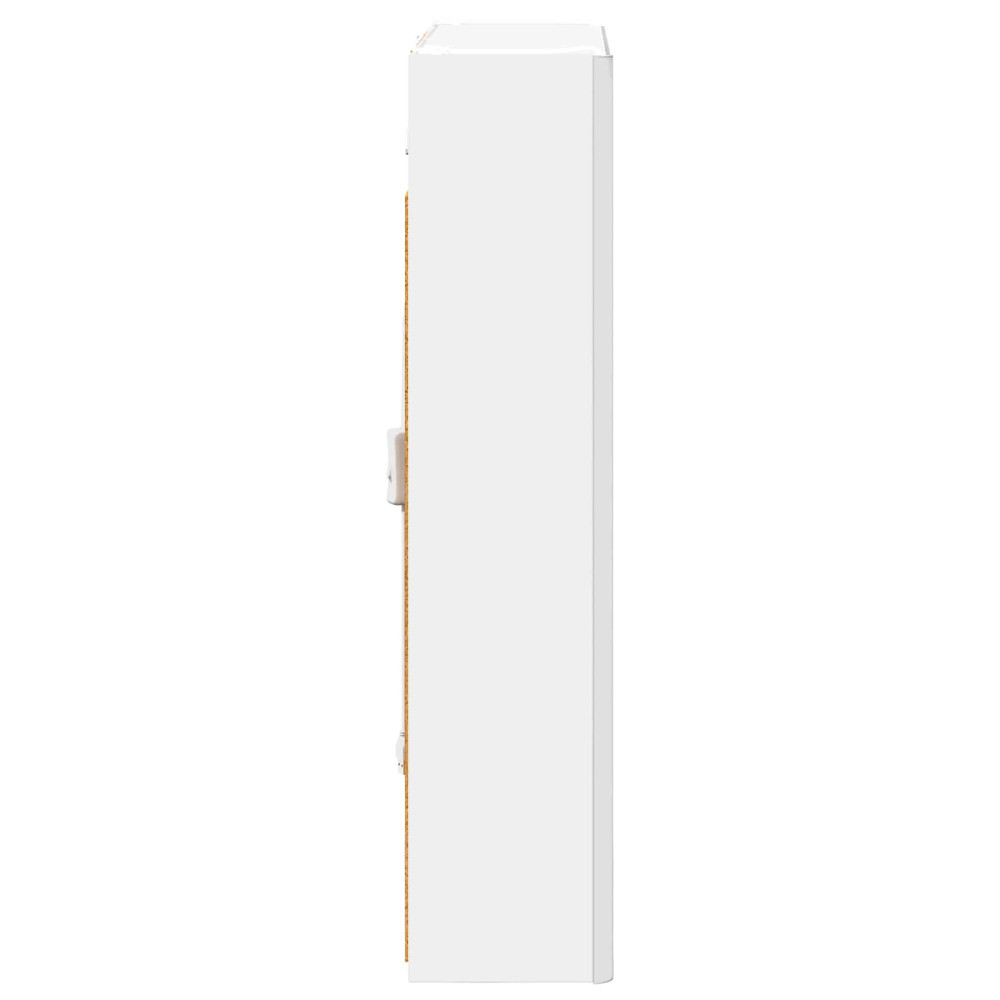 Produktbild för Badrumsspegelskåp för Vit 53,5 x 15,5 x 70 cm Konstruerat trä